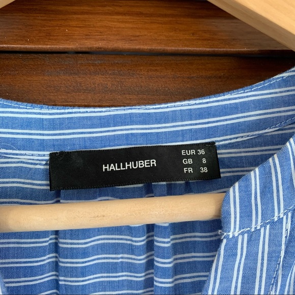 HALLHUBER Blue Striped Tent Dress S - Picture 4 of 16